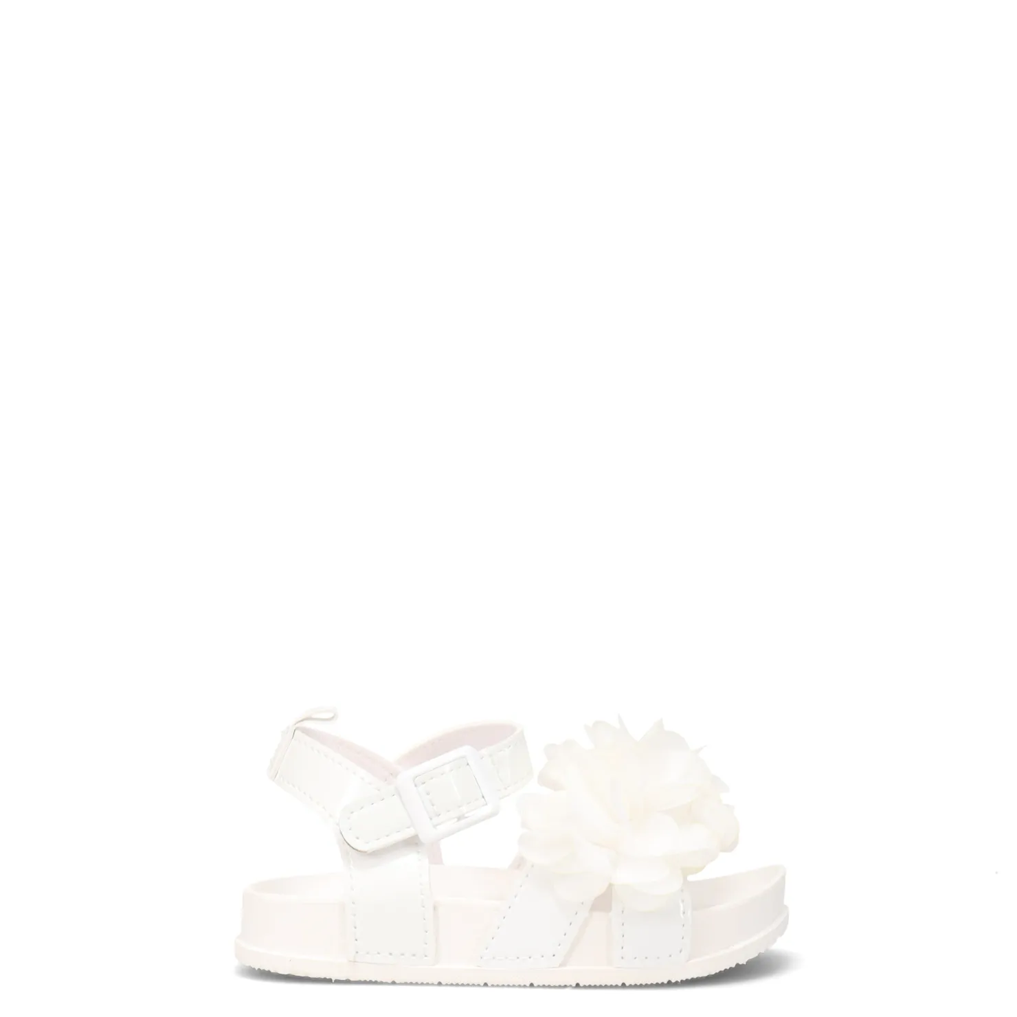 Sandals*Laura Ashley Girl's , La Flower Sandal - Toddler White