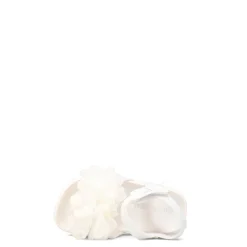 Sandals*Laura Ashley Girl's , La Flower Sandal - Toddler White