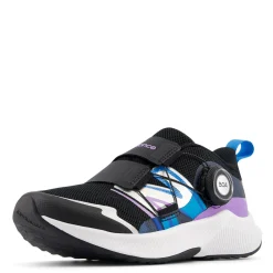 Sneakers & Athletic*New Balance Girl's , Fuel Core Reveal v4 Sneaker - Little Kid Black/Purple/Blue Multi
