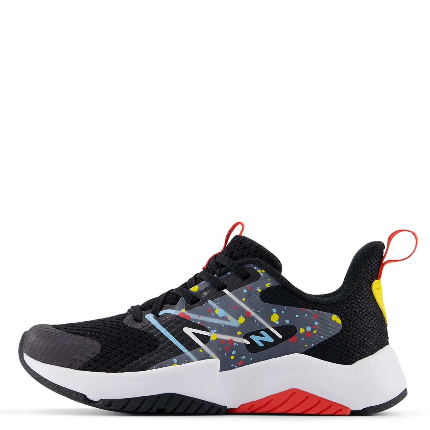 Sneakers & Athletic*New Balance Girl's , Rave Run v2 Sneaker - Little Kid Black/Blast Red
