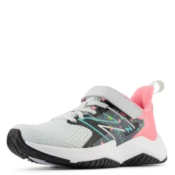 Sneakers & Athletic*New Balance Girl's , Rave Run AC v2 Sneaker - Little Kid Quartz Grey/Ultra Pink