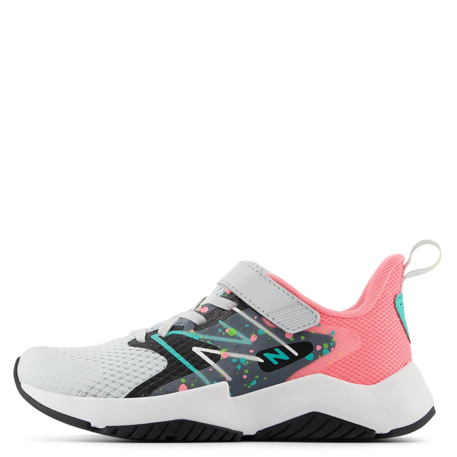 Sneakers & Athletic*New Balance Girl's , Rave Run AC v2 Sneaker - Little Kid Quartz Grey/Ultra Pink
