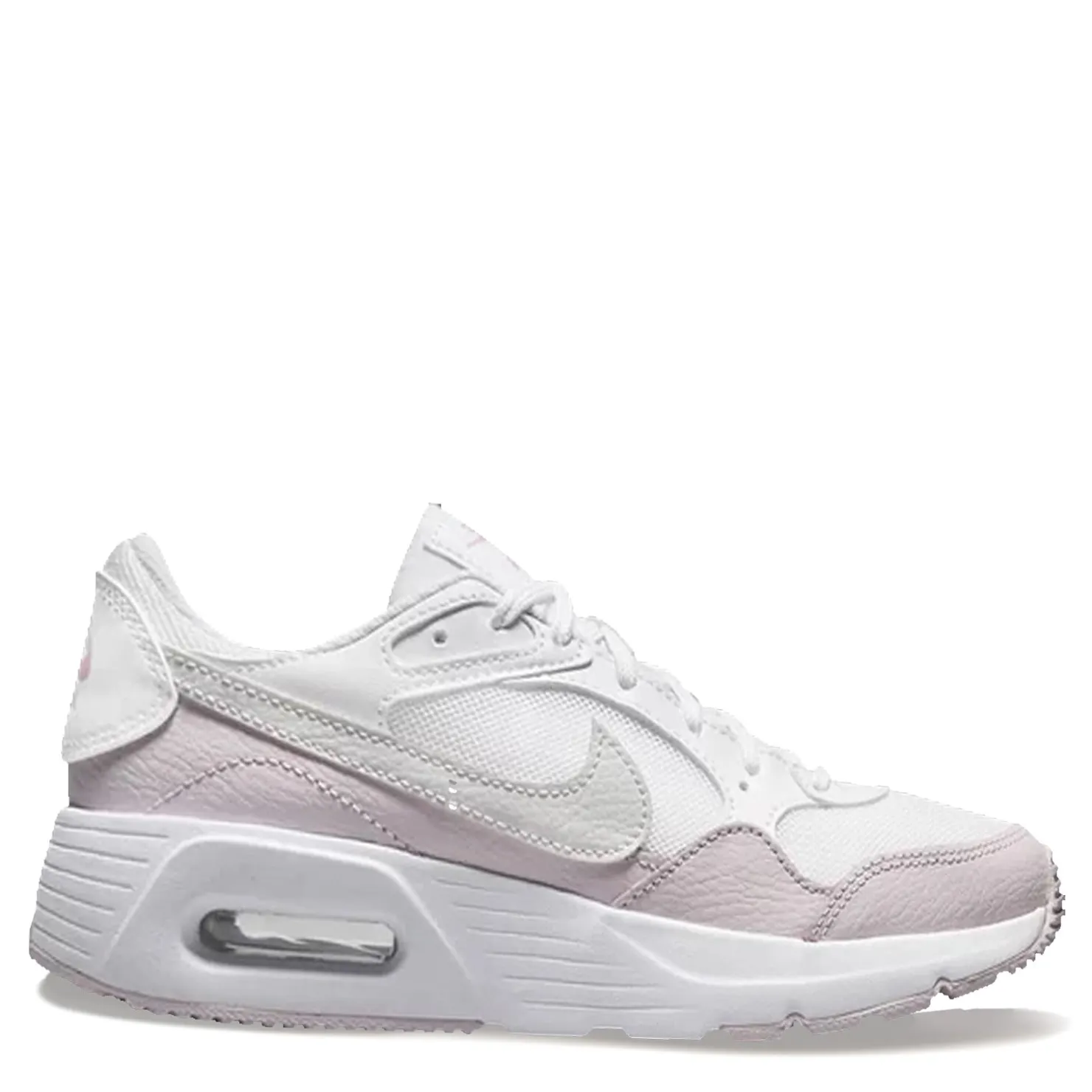 Sneakers & Athletic*Nike Girl's , Air Max SC Sneaker - Big Kid White/Pearl Pink