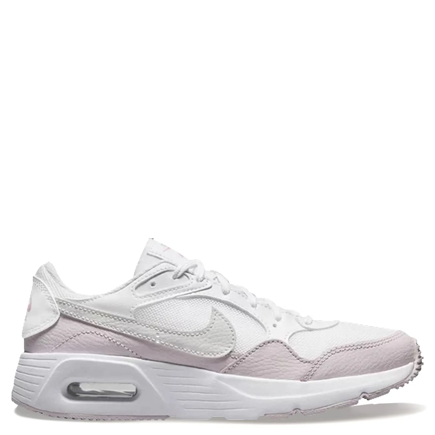 Sneakers & Athletic*Nike Girl's , Air Max SC Sneaker - Big Kid White/Pearl Pink