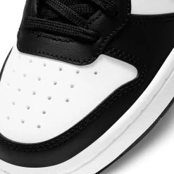 Sneakers & Athletic*Nike Girl's , Court Borough Mid 2 Sneaker - Big Kid Black/Sunset Pulse-White
