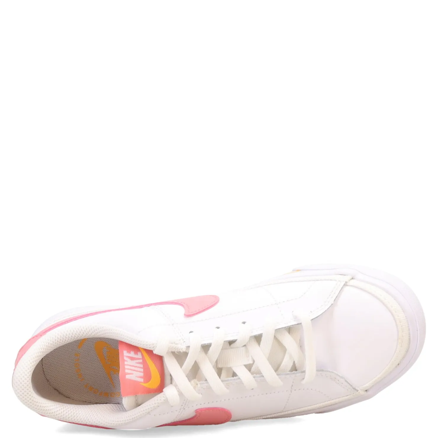 Big Kid (3.5-7)*Nike Girl's , Court Legacy Sneaker - Big Kid White/Coral