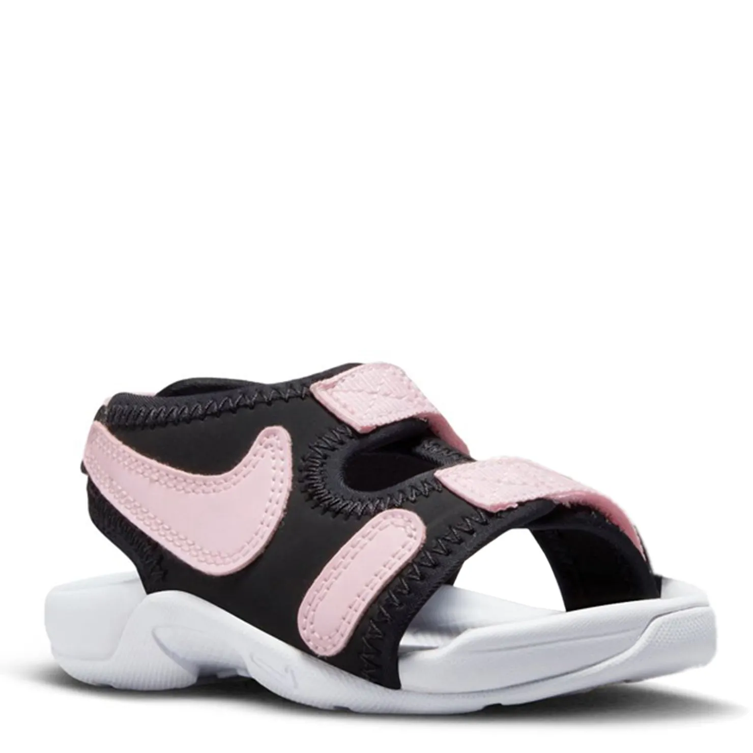 Sandals*Nike Girl's , Sunray Adjust 6 Sandal - Toddler Black/Pink Foam-White