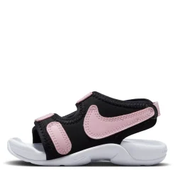 Sandals*Nike Girl's , Sunray Adjust 6 Sandal - Toddler Black/Pink Foam-White