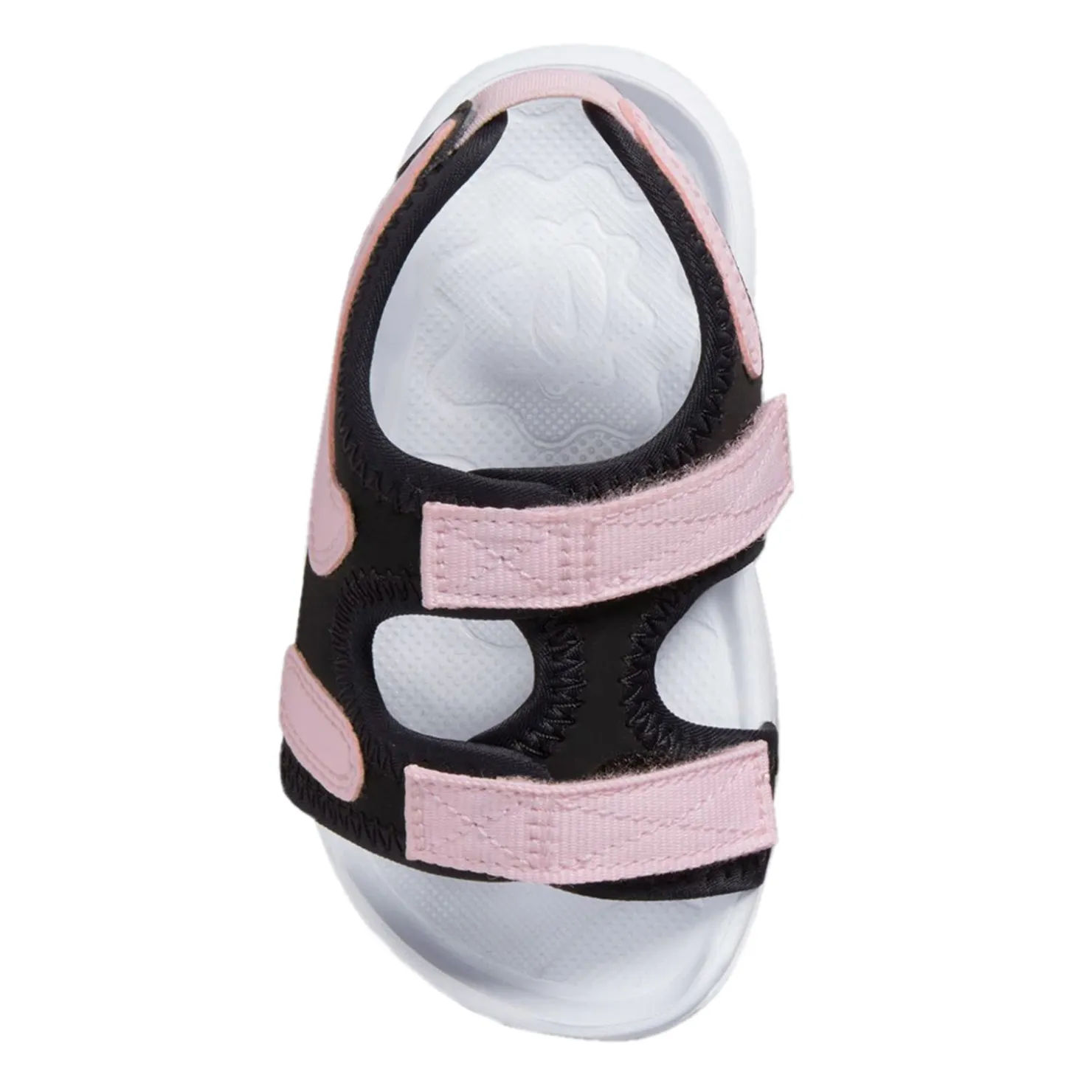 Sandals*Nike Girl's , Sunray Adjust 6 Sandal - Toddler Black/Pink Foam-White