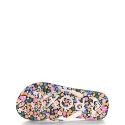 Little Kid (10.5-3)*Roxy Girl's , RG Pebbles VII Sandal - Little Kid & Big Kid Black Floral Print