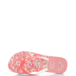Little Kid (10.5-3)*Roxy Girl's , Tahiti VII Sandal - Little Kid & Big Kid Red White