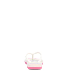 Little Kid (10.5-3)*Roxy Girl's , Tahiti VII Sandal - Little Kid & Big Kid White Pink Turquoise