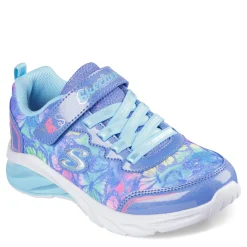 Little Kid (10.5-3)*Skechers Girl's , Coastline - Flutter Fly Sneaker - Little Kid & Big Kid Blue Multi