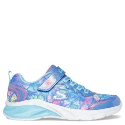 Little Kid (10.5-3)*Skechers Girl's , Coastline - Flutter Fly Sneaker - Little Kid & Big Kid Blue Multi