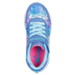 Sneakers & Athletic*Skechers Girl's , Coastline - Flutter Fly Sneaker - Little Kid & Big Kid Blue Multi