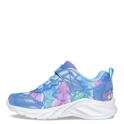 Toddler (3.5-10)*Skechers Girl's , Coastline - Flutter Fly Sneaker - Toddler Blue Multi