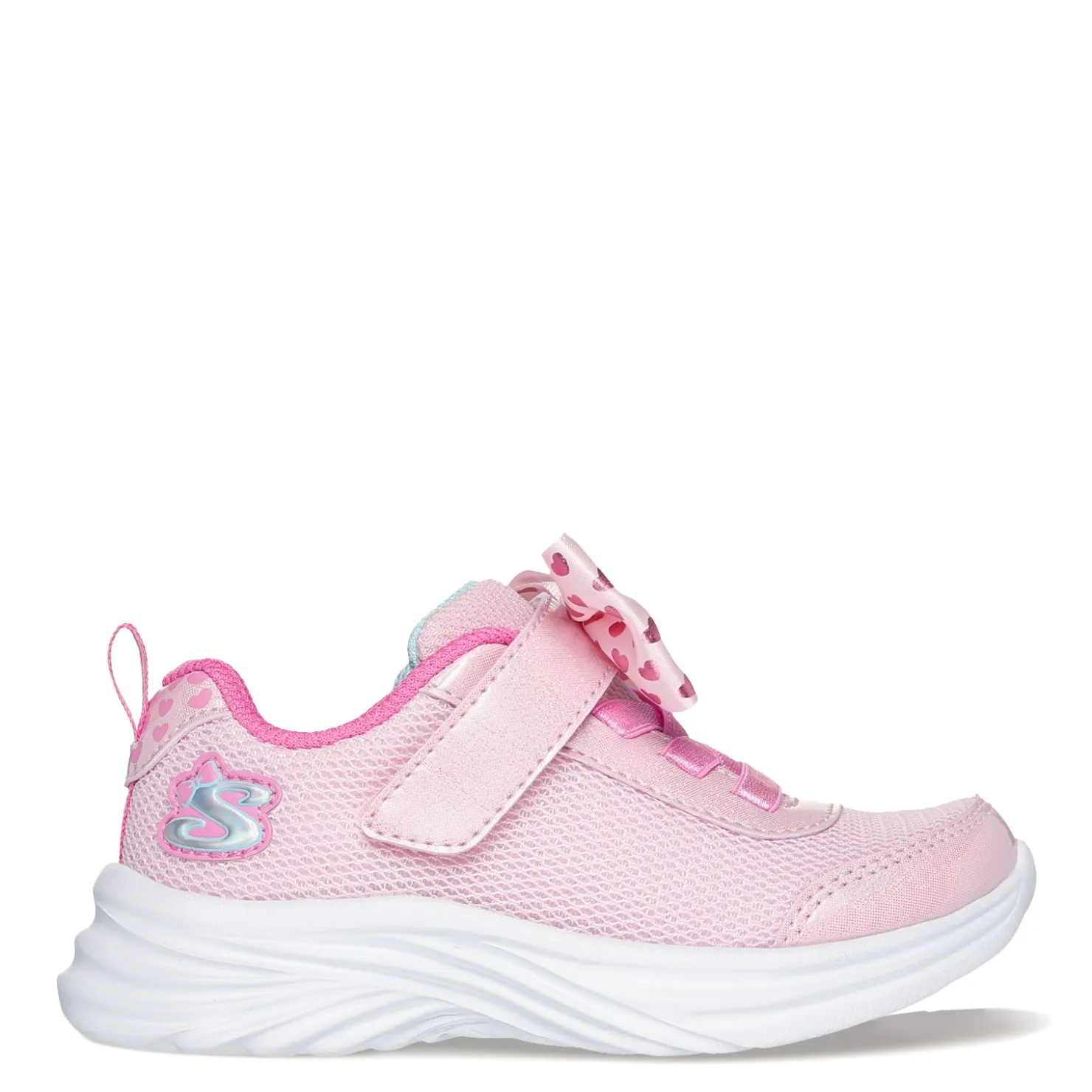 Sneakers & Athletic*Skechers Girl's , Dreamy Dancer - Xtra Bow Sneaker - Toddler Pink Sparkle/Hot Pink