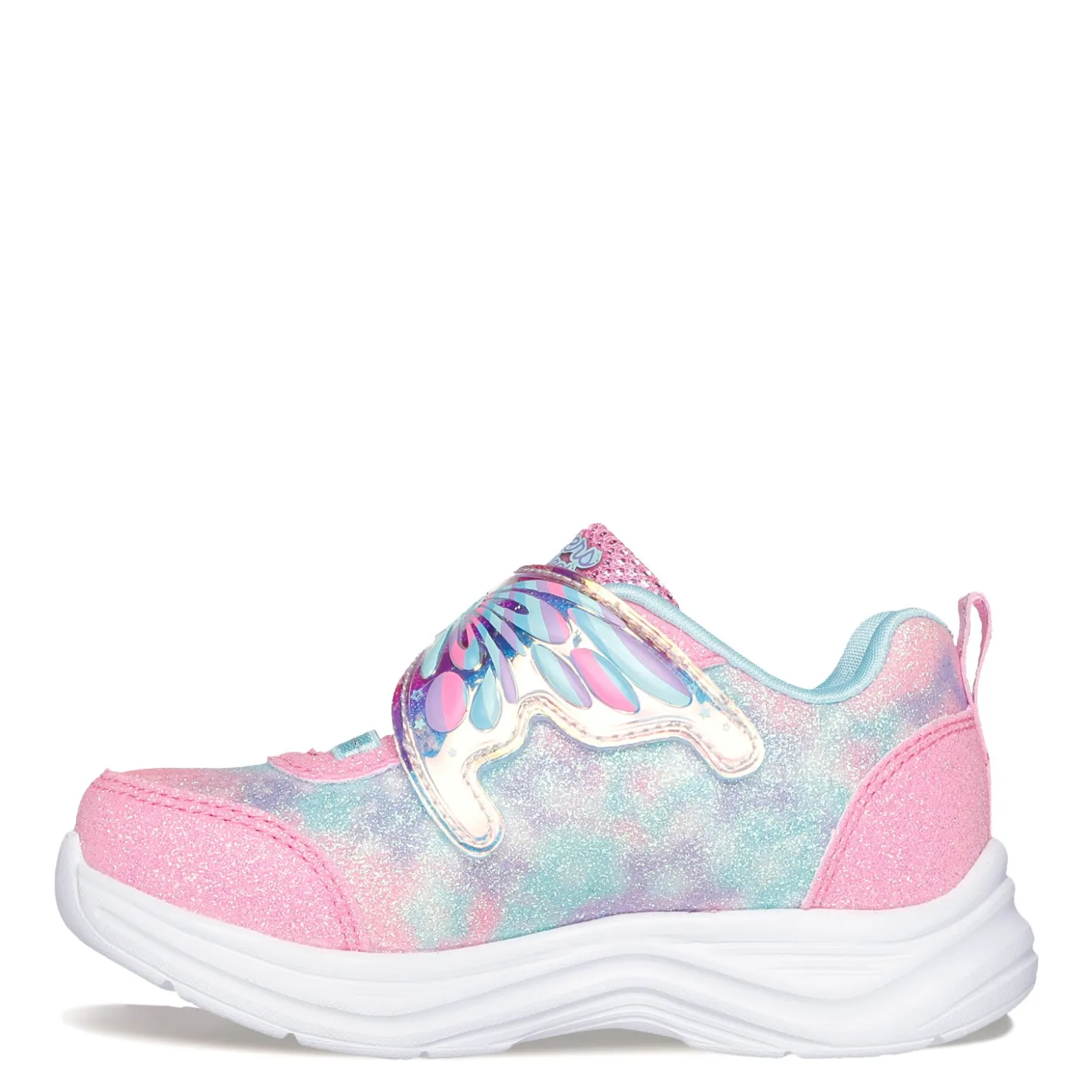 Sneakers & Athletic*Skechers Girl's , Glimmer Kicks - Magical Wings Sneaker - Toddler Pink/Turquoise