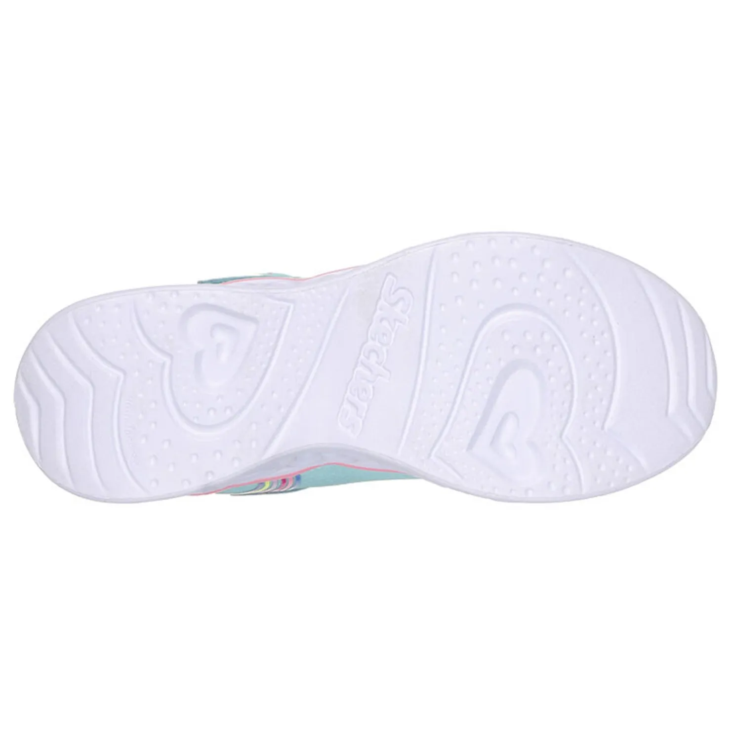 Sneakers & Athletic*Skechers Girl's , Heart Lights - Retro Hearts Sneaker - Little Kid Turquoise Multi