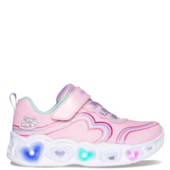 Toddler (3.5-10)*Skechers Girl's , Heart Lights - Retro Hearts Sneaker - Toddler Lt Pink Multi
