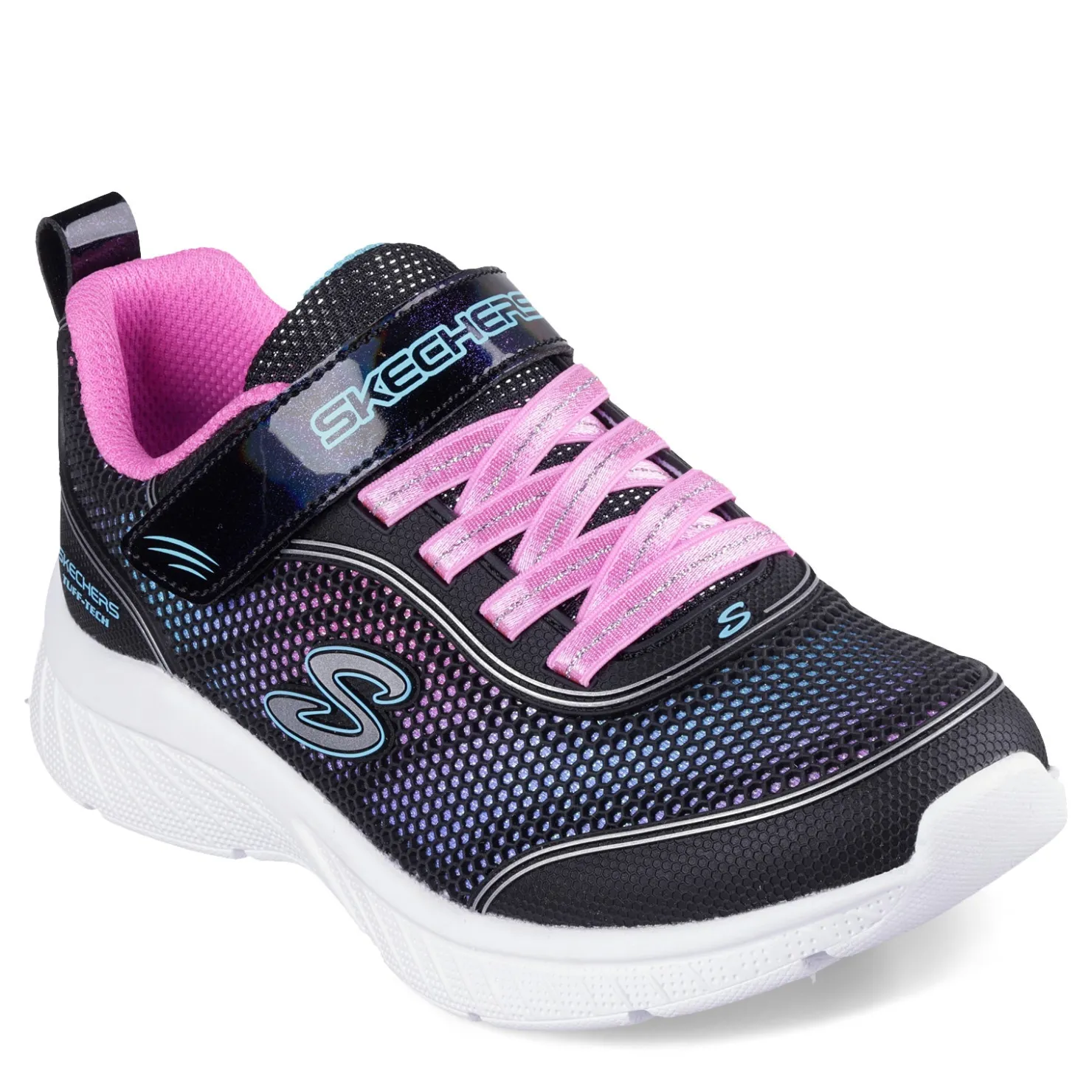 Little Kid (10.5-3)*Skechers Girl's , Microspec Plus Sneaker - Little Kid & Big Kid Black Multi
