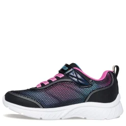 Little Kid (10.5-3)*Skechers Girl's , Microspec Plus Sneaker - Little Kid & Big Kid Black Multi