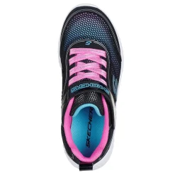 Little Kid (10.5-3)*Skechers Girl's , Microspec Plus Sneaker - Little Kid & Big Kid Black Multi