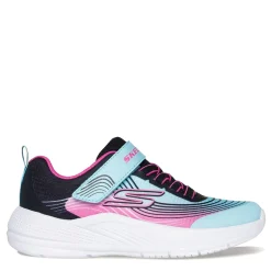 Little Kid (10.5-3)*Skechers Girl's , Microspec Advance Sneaker - Little Kid & Big Kid Aqua/Purple