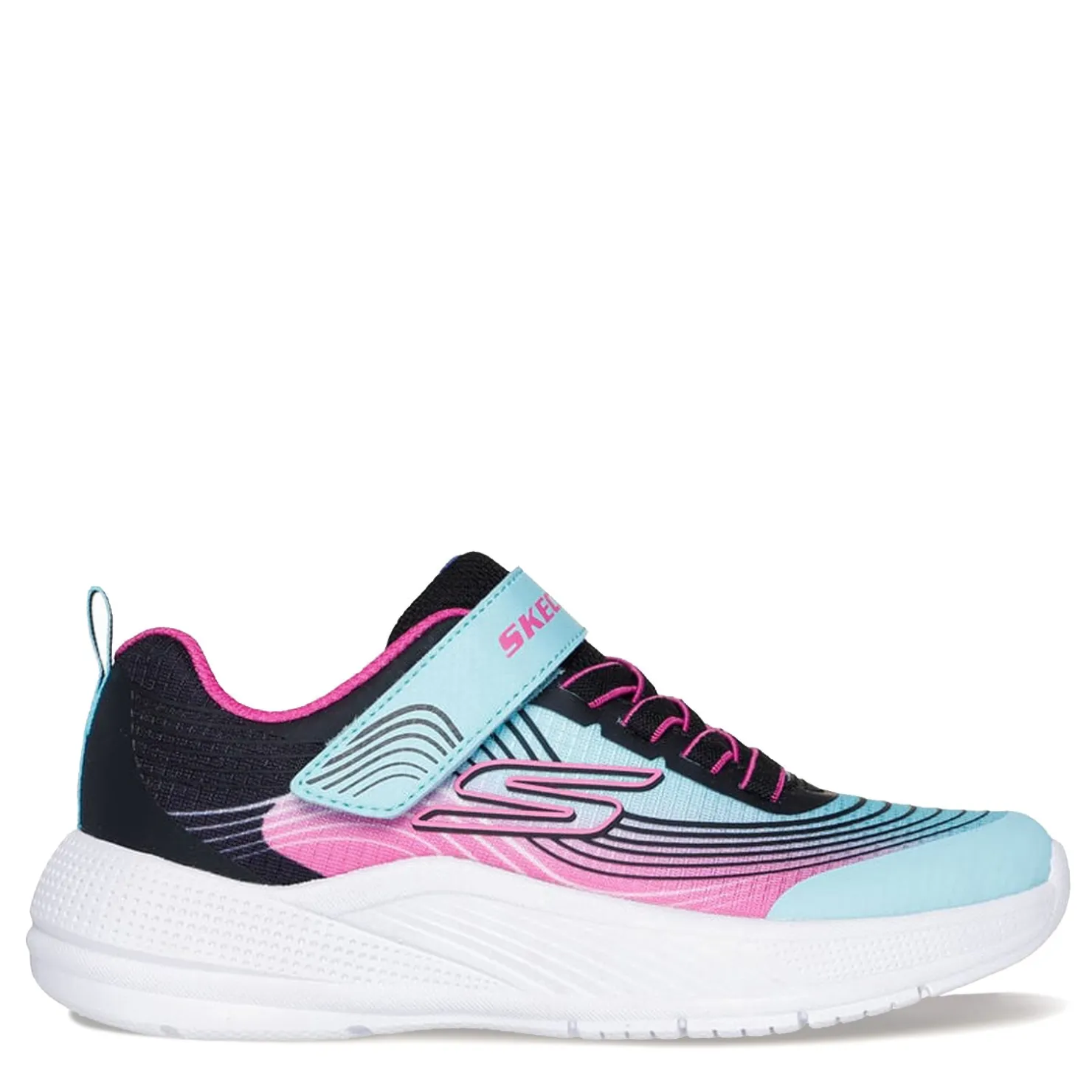 Little Kid (10.5-3)*Skechers Girl's , Microspec Advance Sneaker - Little Kid & Big Kid Aqua/Purple