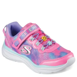 Little Kid (10.5-3)*Skechers Girl's , Power Jams - Skech Friends Sneaker - Little Kid Pink Multi