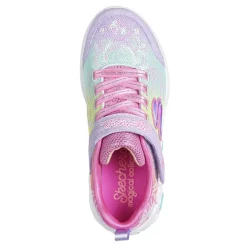 Little Kid (10.5-3)*Skechers Girl's , Princess Wishes Sneaker - Little Kid Pastel Multi