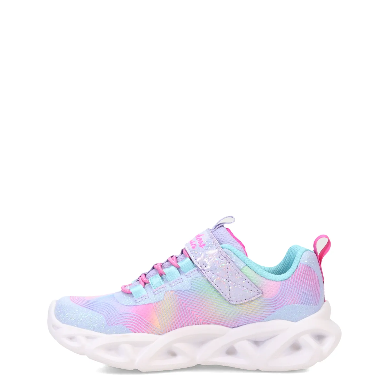 Big Kid (3.5-7)*Skechers Girl's , S Lights: Twisty Brights 2.0 Sneaker - Little Kid Lavender Ombre