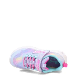 Big Kid (3.5-7)*Skechers Girl's , S Lights: Twisty Brights 2.0 Sneaker - Little Kid Lavender Ombre