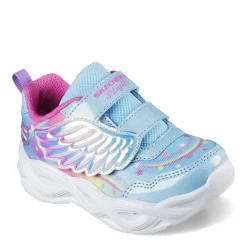 Toddler (3.5-10)*Skechers Girl's , S Lights: Twisty Glow Sneaker - Toddler Turquoise Multi
