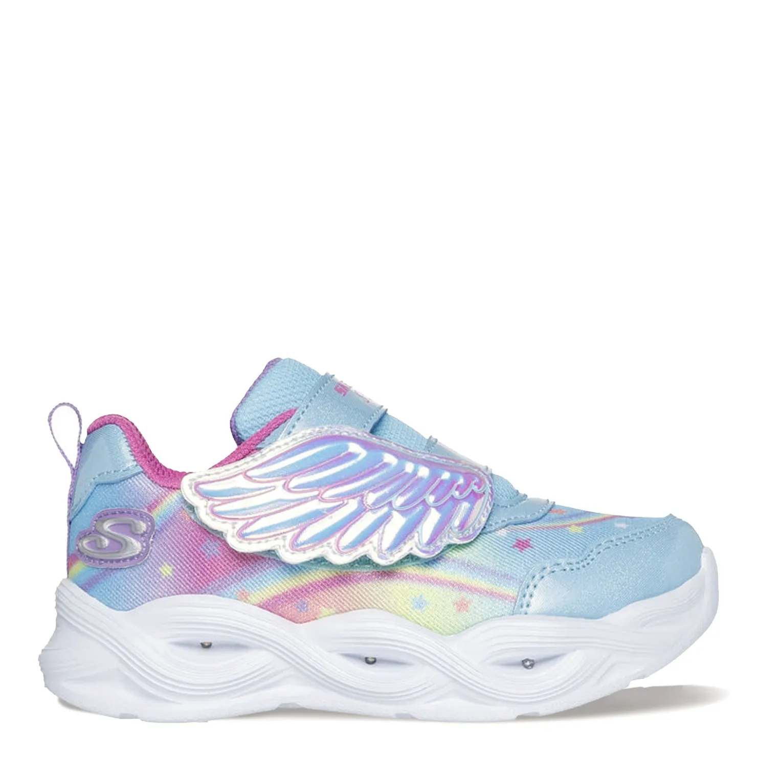 Sneakers & Athletic*Skechers Girl's , S Lights: Twisty Glow Sneaker - Toddler Turquoise Multi