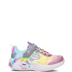 Little Kid (10.5-3)*Skechers Girl's , S Lights: Unicorn Dreams Sneaker - Little Kid Purple Multi