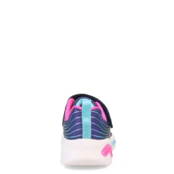 Sneakers & Athletic*Skechers Girl's , S Lights: Wavy Beams Sneaker - Toddler Navy/Multi