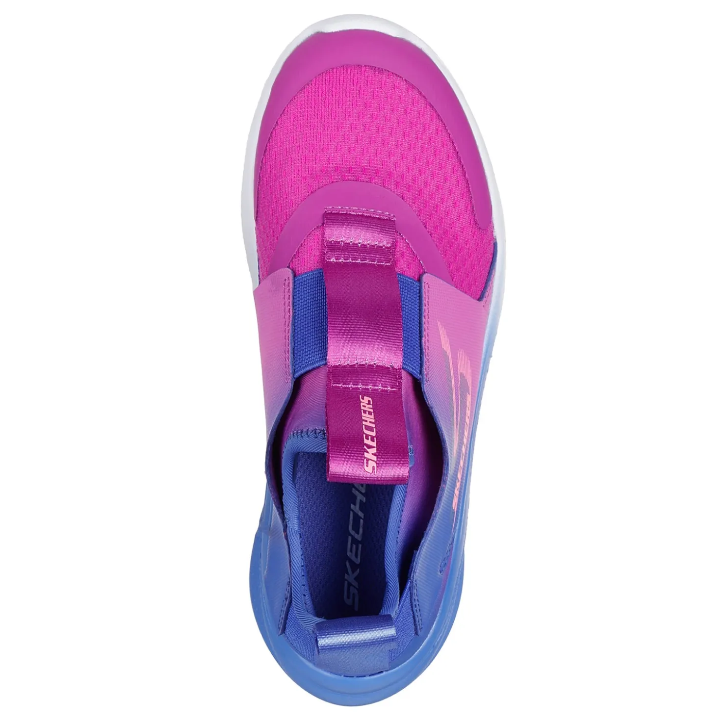 Slip On Shoes*Skechers Girl's , Skech Fast 2.0 - Vibrant Colors Sneaker- Little Kid & Big Kid Blue/Purple
