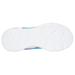 Little Kid (10.5-3)*Skechers Girl's , S-Lights: Wavy Beams - Ombre Express Sneaker - Little Kid Navy Multi