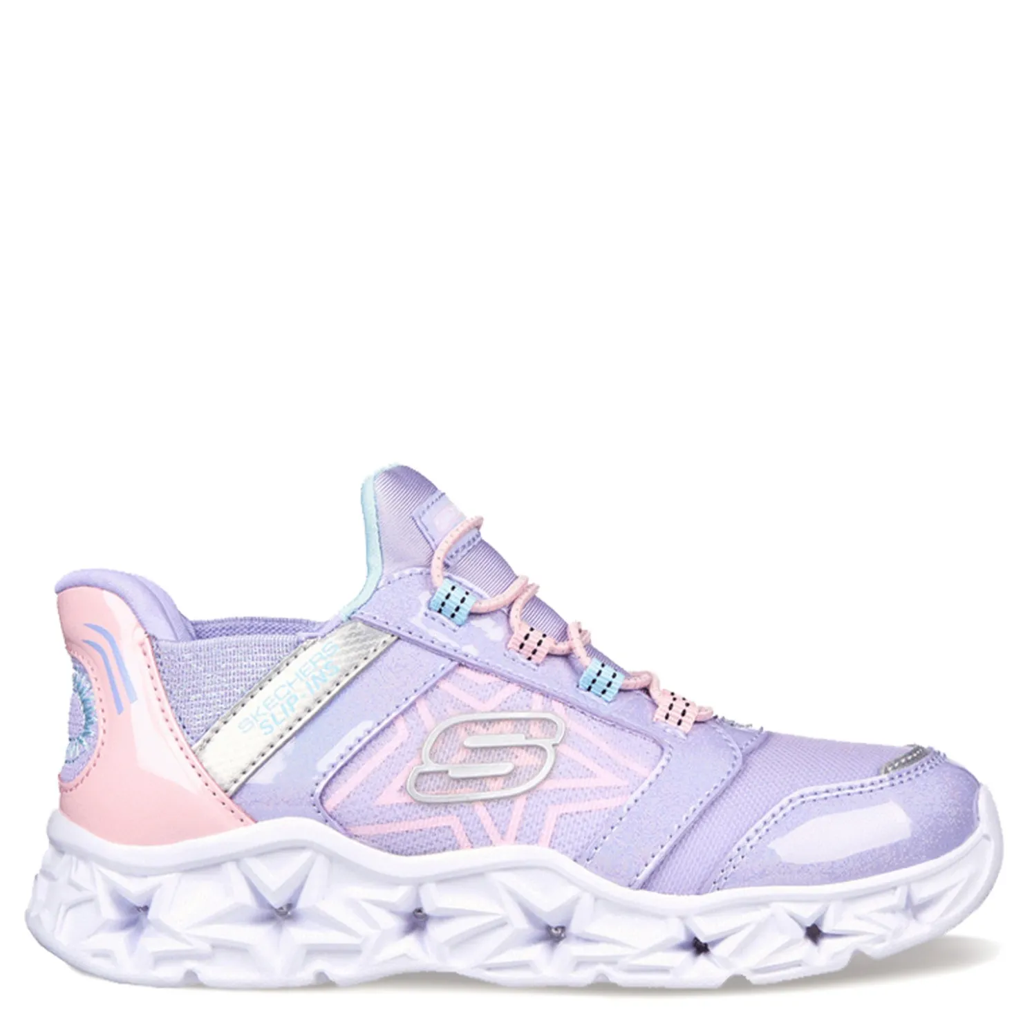 Sneakers & Athletic*Skechers Girl's , Slip-ins: Galaxy Lights - Bright Cosmic Sneaker - Little Kid Purple Pink