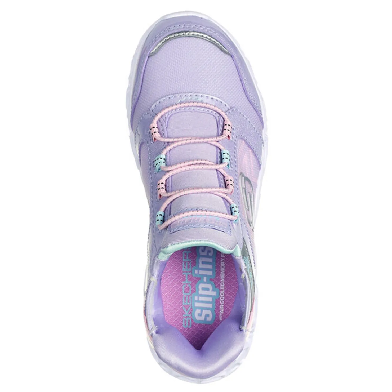 Sneakers & Athletic*Skechers Girl's , Slip-ins: Galaxy Lights - Bright Cosmic Sneaker - Little Kid Purple Pink