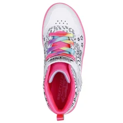 Little Kid (10.5-3)*Skechers Girl's , Sport Court 92 - Color Me Kicks Sneaker - Little Kid & Big Kid White Multi
