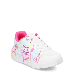 Little Kid (10.5-3)*Skechers Girl's Street, Uno Lite - My Drip Sneaker - Little Kid White Multi