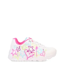 Little Kid (10.5-3)*Skechers Girl's Street, Uno Lite - My Drip Sneaker - Little Kid White Multi