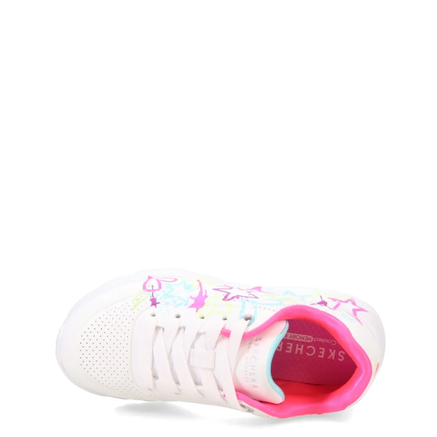 Little Kid (10.5-3)*Skechers Girl's Street, Uno Lite - My Drip Sneaker - Little Kid White Multi