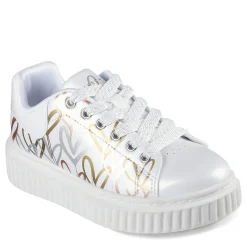 Big Kid (3.5-7)*Skechers Girl's Street, JGoldcrown: Hi Ridge Sneaker - Little Kid & Big Kid White/Gold