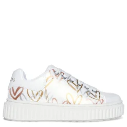 Big Kid (3.5-7)*Skechers Girl's Street, JGoldcrown: Hi Ridge Sneaker - Little Kid & Big Kid White/Gold