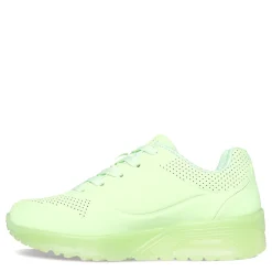 Sneakers & Athletic*Skechers Girl's Street, Uno Ice Sneaker - Little Kid Light Green