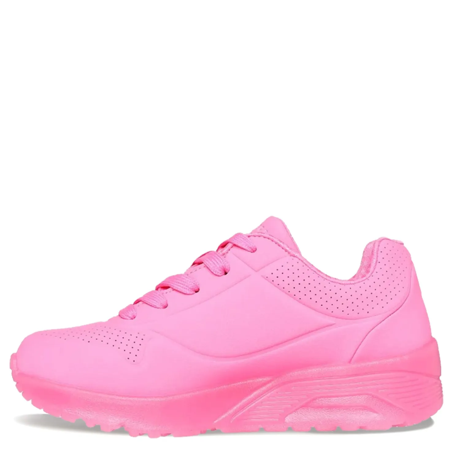 Sneakers & Athletic*Skechers Girl's Street, Uno Ice Sneaker - Little Kid Neon Pink