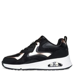 Sneakers & Athletic*Skechers Girl's Street, Uno Gen1 - Color Surge Sneaker – Little Kid & Big Kid Black/Rose Gold